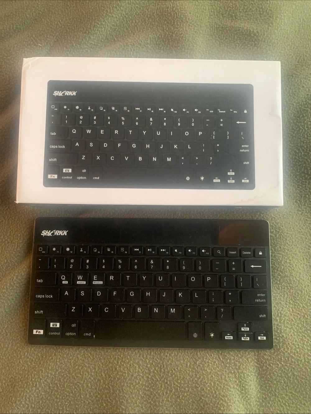 GUC Sharkk Slim Bluetooth Backlit Keyboard. Model: ABK06. Black